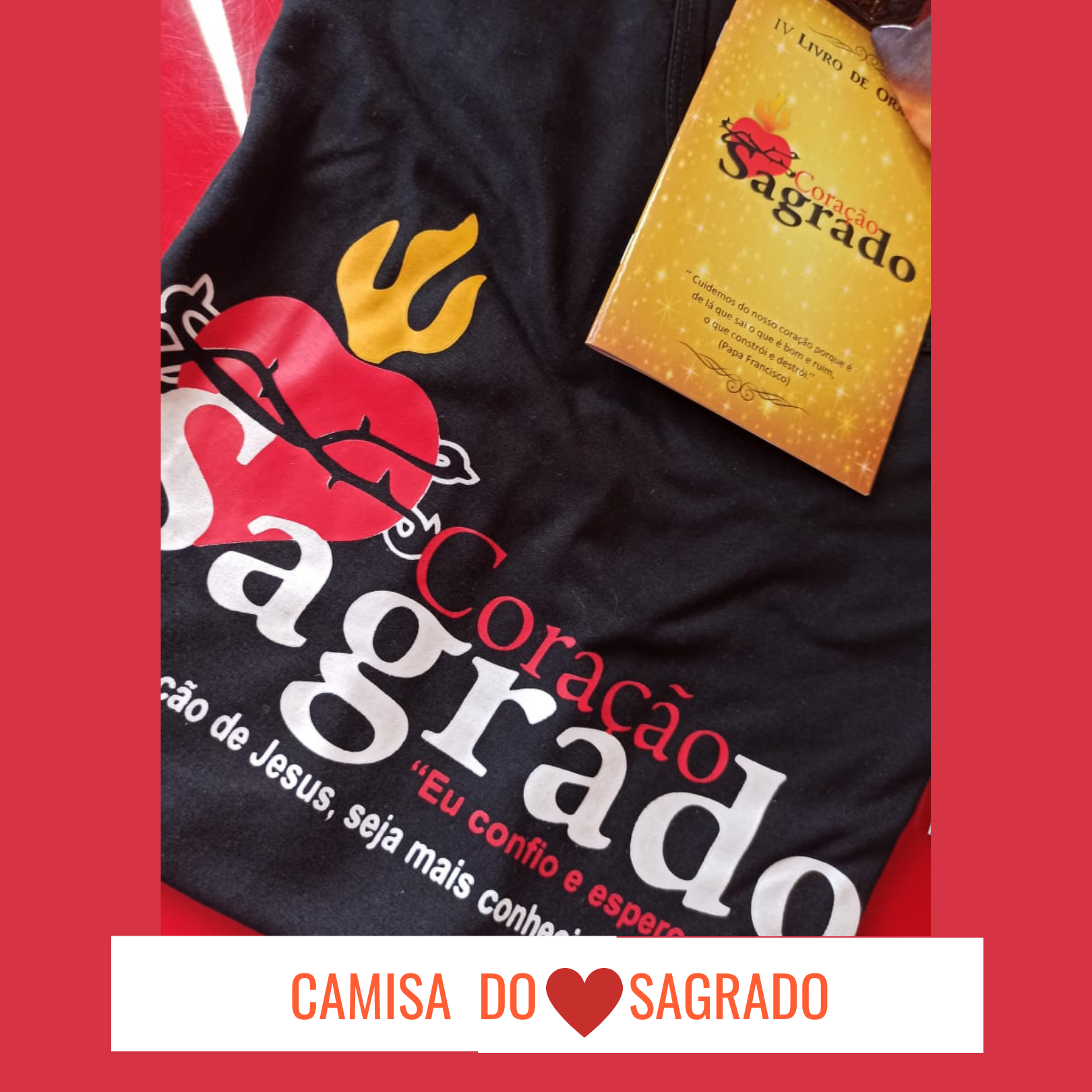 Camisas  PRETA do Coração Sagrado